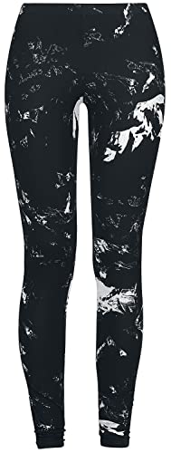 Black Premium by EMP Damen Schwarze Leggings mit Allover-Print XS von Black Premium by EMP