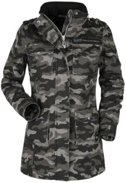 Black Premium by EMP Damen camouflage Winterjacke mit Teddyfutter XL von Black Premium by EMP