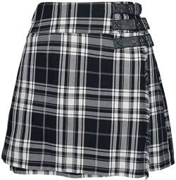 Black Premium by EMP Damen schwarz-graue Kariertes kurzes Kilt L von Black Premium by EMP