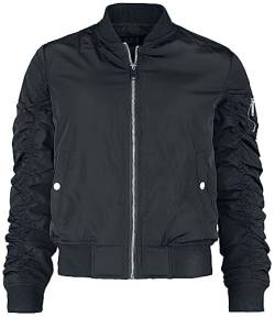 Black Premium by EMP Damen schwarze Bomber Jacke XXS von Black Premium by EMP