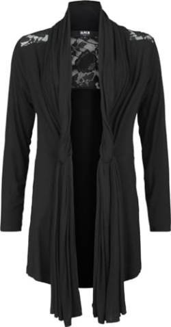 Black Premium by EMP Damen schwarzer Cardigan mit Knotendetails L von Black Premium by EMP