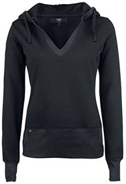 Black Premium by EMP Damen schwarzer Hoodie mit Daumenlöchern S von Black Premium by EMP