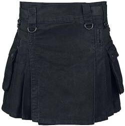 Black Premium by EMP Damen schwarzer kiltähnlicher Rock M von Black Premium by EMP