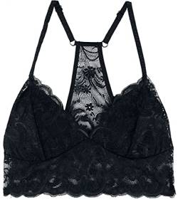 Black Premium by EMP Damen schwarzes Bustier aus Spitze L von Black Premium by EMP