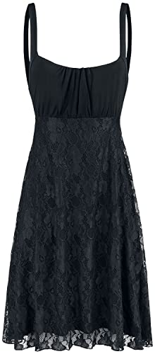 Black Premium by EMP Damen schwarzes Kleid mit Rock aus Spitze XL von Black Premium by EMP