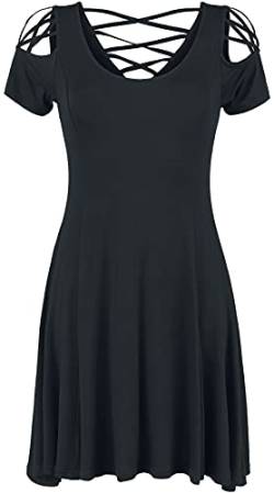 Black Premium by EMP Damen schwarzes Kleid mit Schnürung und Runen 3XL von Black Premium by EMP