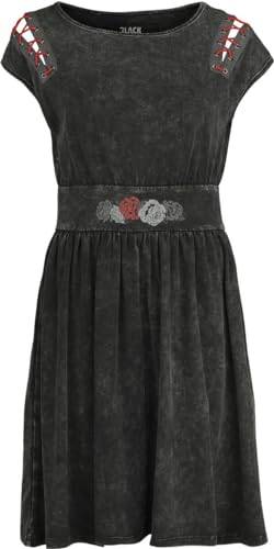 Black Premium by EMP Damen schwarzes Kleid mit verwaschenem Look L von Black Premium by EMP