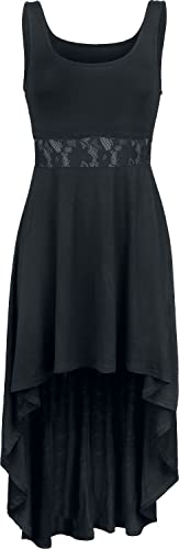 Black Premium by EMP Damen schwarzes Vokuhila Kleid mit Spitze XL von Black Premium by EMP