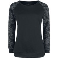 Black Premium by EMP - Gothic Sweatshirt - Skull & Roses - S bis XXL - für Damen - Größe XL - schwarz von Black Premium by EMP