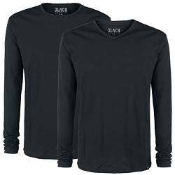 Black Premium by EMP Herren Doppelpack Schwarze Longsleeves M von Black Premium by EMP