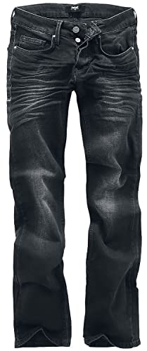 Black Premium by EMP Herren Schwarze Jeans mit Boot-Cut W29L30 von Black Premium by EMP