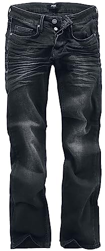 Black Premium by EMP Herren Schwarze Jeans mit Boot-Cut W29L32 von Black Premium by EMP