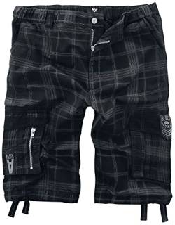 Black Premium by EMP Herren Schwarze Shorts mit karo Muster M von Black Premium by EMP