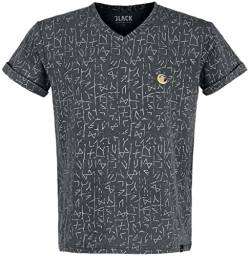 Black Premium by EMP Herren graues T-Shirt mit Wikinger-Print L von Black Premium by EMP