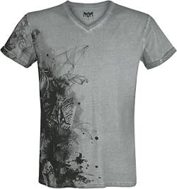 Black Premium by EMP Herren hellgraues T-Shirt mit Print M von Black Premium by EMP