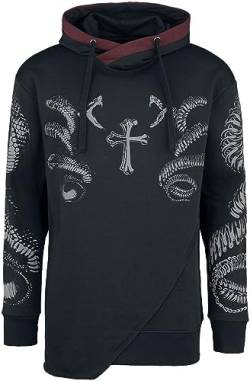 Black Premium by EMP Herren schwarzer Pullover mit Schlangen und Kreuzen S von Black Premium by EMP