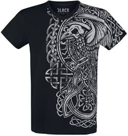 Black Premium by EMP Herren schwarzes T-Shirt mit Print 5XL von Black Premium by EMP