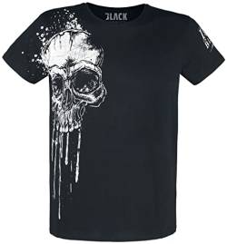 Black Premium by EMP Herren schwarzes T-Shirt mit Totenkopf-Print L von Black Premium by EMP