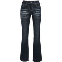 Black Premium by EMP Jeans - Grace - Dunkelblaue Jeans mit Waschung und Schlag - W27L30 bis W36L34 - für Damen - Größe W33L34 - dunkelblau von Black Premium by EMP
