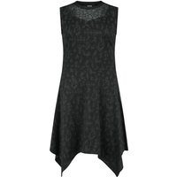 Black Premium by EMP Kleid knielang - Dress With Runes Alloverprint - S bis XXL - für Damen - Größe M - schwarz von Black Premium by EMP