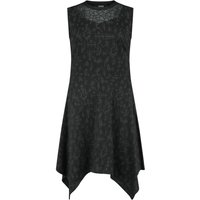 Black Premium by EMP Kleid knielang - Dress With Runes Alloverprint - S bis XXL - für Damen - Größe S - schwarz von Black Premium by EMP