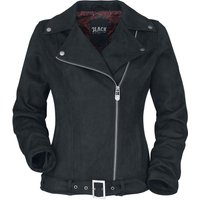 Black Premium by EMP Kunstlederjacke - Faux suede leather jacket - XS bis XXL - für Damen - Größe L - schwarz von Black Premium by EMP