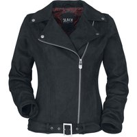 Black Premium by EMP Kunstlederjacke - Faux suede leather jacket - XS bis XXL - für Damen - Größe XXL - schwarz von Black Premium by EMP