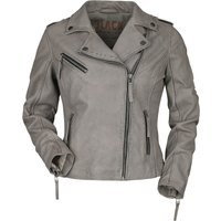 Black Premium by EMP Lederjacke - All Over The Road - S bis XXL - für Damen - Größe S - grau von Black Premium by EMP