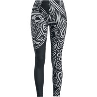 Black Premium by EMP Leggings - Schwarze Leggings mit keltisch anmutendem Print - S bis 5XL - für Damen - Größe M - schwarz von Black Premium by EMP