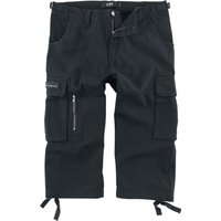 Black Premium by EMP Short - 3/4 Army Vintage Shorts - S bis 7XL - für Männer - Größe M - schwarz von Black Premium by EMP
