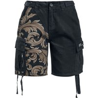 Black Premium by EMP Short - Shorts with ornaments - 27 bis 33 - für Damen - Größe 29 - schwarz von Black Premium by EMP