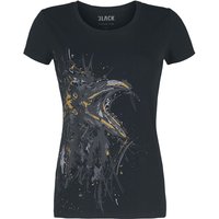 Black Premium by EMP T-Shirt - Girl-Shirt mit Sketch Art Raben - S bis 5XL - für Damen - Größe M - schwarz von Black Premium by EMP