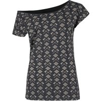 Black Premium by EMP T-Shirt - T-Shirt mit Äxten und keltischen Knoten - S bis XL - für Damen - Größe S - dunkelgrau von Black Premium by EMP