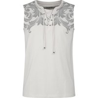 Black Premium by EMP Tank-Top - Tank-Top with Ornaments - S bis XXL - für Männer - Größe M - grau von Black Premium by EMP