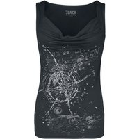 Black Premium by EMP Top - Top With Large Frontprint - S bis XXL - für Damen - Größe M - schwarz von Black Premium by EMP