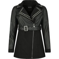 Black Premium by EMP Übergangsjacke - Faux Leather Jacket - S bis XXL - für Damen - Größe L - schwarz von Black Premium by EMP