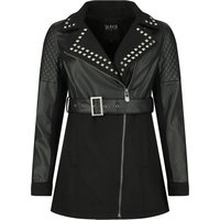 Black Premium by EMP Übergangsjacke - Faux Leather Jacket - S bis XXL - für Damen - Größe M - schwarz von Black Premium by EMP