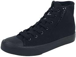 Black Premium by EMP Unisex Schwarze Sneaker mit Reißverschluss EU38 von Black Premium by EMP