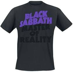 Black Sabbath Master of Reality Tracklist Männer T-Shirt schwarz XXL 100% Baumwolle Band-Merch, Bands von Black Sabbath