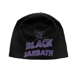 Black Sabbath Mütze Beanie Cap classic band logo Nue Schwarz offiziell jersey von Black Sabbath