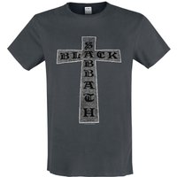 Black Sabbath T-Shirt - Amplified Collection - Cross - S - für Männer - Größe S - charcoal  - Lizenziertes Merchandise! von Black Sabbath