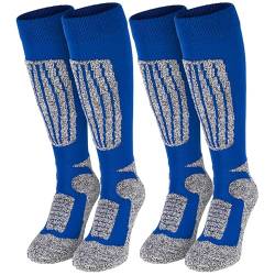 2 Paar Sportsocken Socken für Herren und Damen Skisocken Snowboardsocken BlackSnake® - 43/46 - Blau von Black Snake