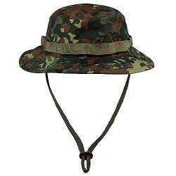 Black Snake® Hut Sonnenhut für Damen und Herren wasserdichter Anglerhut M Flecktarn von Black Snake