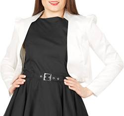 BlackButterfly formal Satin Langen Ärmel Bolero Jacke (Elfenbein, M) von BlackButterfly