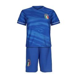 Blackshirt Company Italien Kinder Trikot Set Fußball WM EM Fan Trikot Zweiteiler Blau Sporttrikot Größe 116 von Blackshirt Company