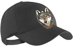 Blackshirt Company Wolf Schildmütze Base Cap Stickerei Trucker Cap Sommerkappe Farbe Schwarz von Blackshirt Company