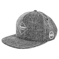 Blackskies Chronos Snapback Cap | Schwarz Grau Weiß Schirm Herren Basecap Premium Baseball Mütze Kappe Wolle von Blackskies