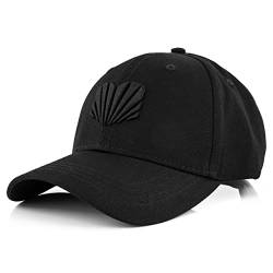 Blackskies Crest Classic Baseball Cap | Unisex Strapback Mütze Kappe Herren Damen Basecap Curved Polo Hat - Schwarz von Blackskies