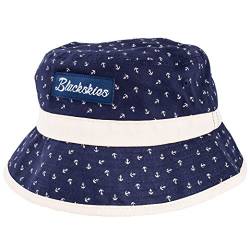 Blackskies Harbor Bucket Hat Unisex Sonnenhut Fischerhut Anker Blau Beige Maritim von Blackskies