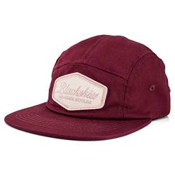 Blackskies Oasis 5-Panel Cap | Damen Herren Baseball Mütze Kappe Surfer Skater Snapback Basecap Weinrot-Beige von Blackskies